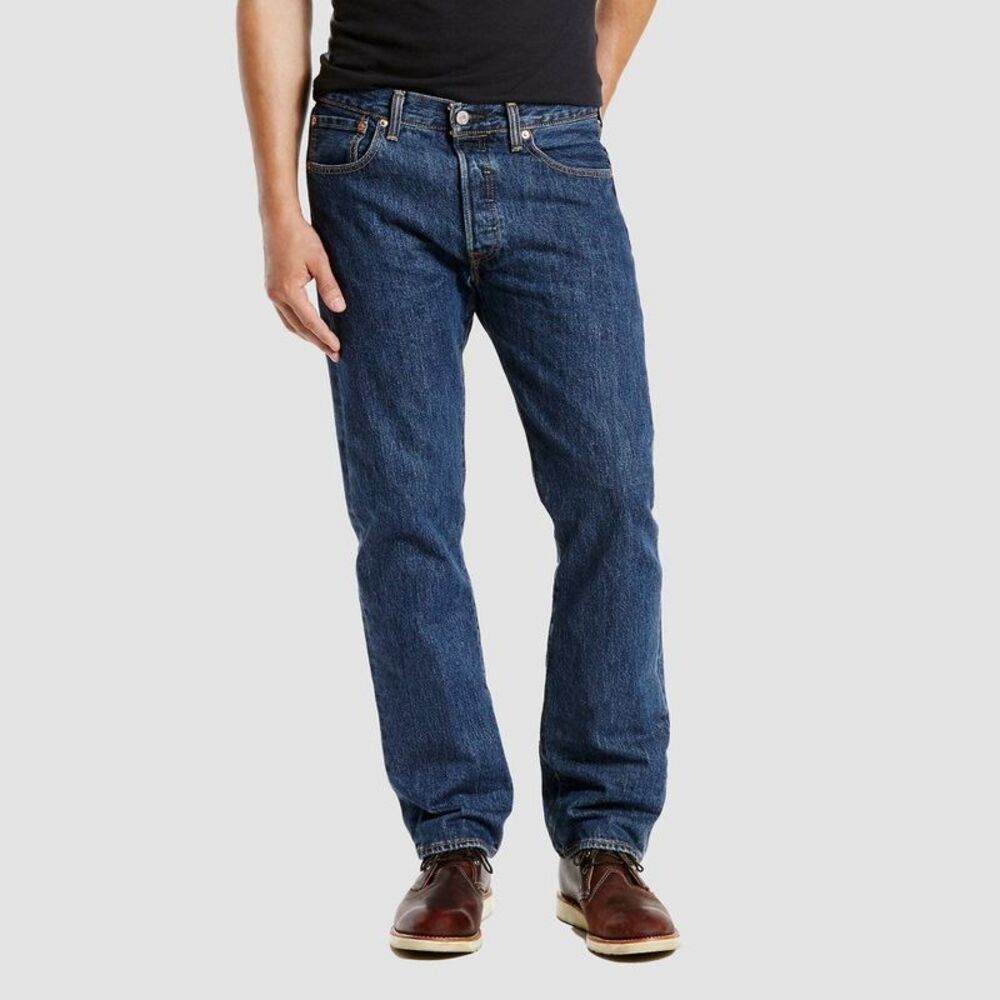 Levi's Men's 501 Regular Fit Straight Jeans - Dark Stonewash 32x32